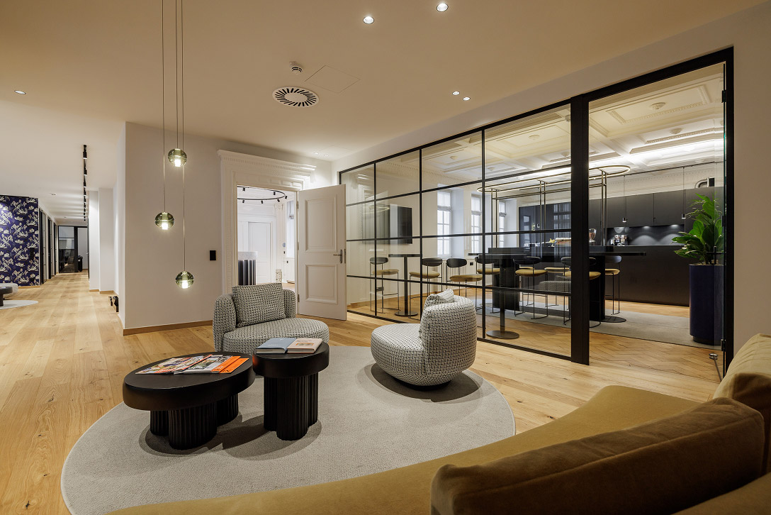 Historische Elemente kombiniert mit moderner Architektur