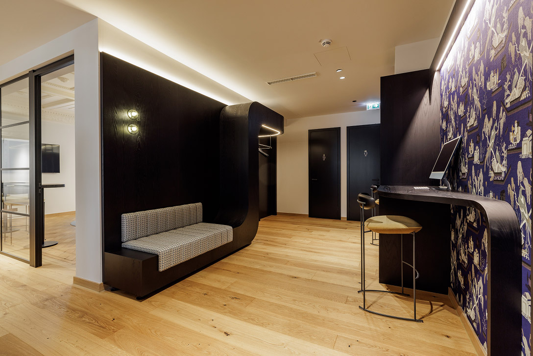 Stilvolle Einrichtung der Notariatskanzlei